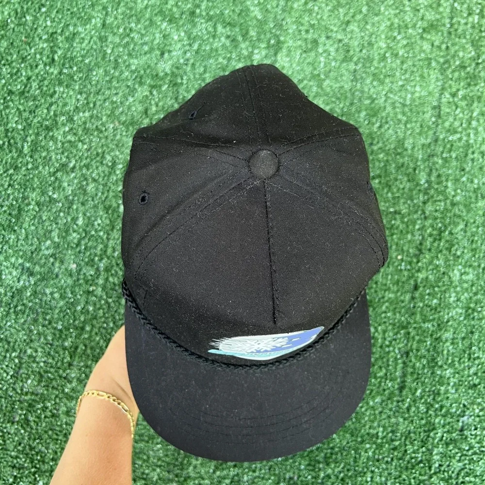 VTG Huntington Blizzard Hat Adult Black ECHL Hockey‎ Snapback Rope Trucker 90s